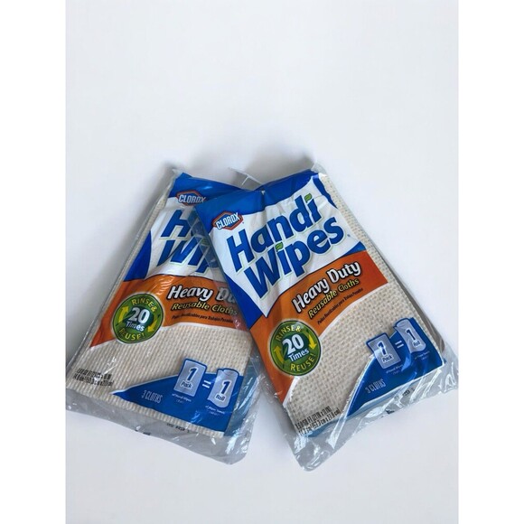 Clorox Handi Wipes Heavy Duty Beige Cleaning Cloths Multi Purpose 2 pks/ 6 Towel - Picture 7 of 7
